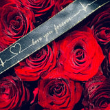 18 red roses in red wine box