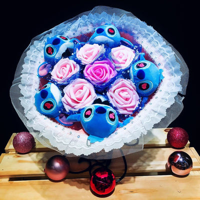 Stitch Bouquet Fiori San Valentino Compleanno Consegna 14gg lavorativi